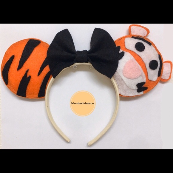 Handmade Tigger Mickey ears - Picture 1 of 2